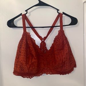 Rust Orange lacy bralette 🍊🧡🍑